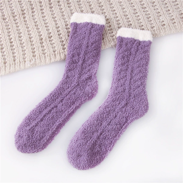C style purple socks