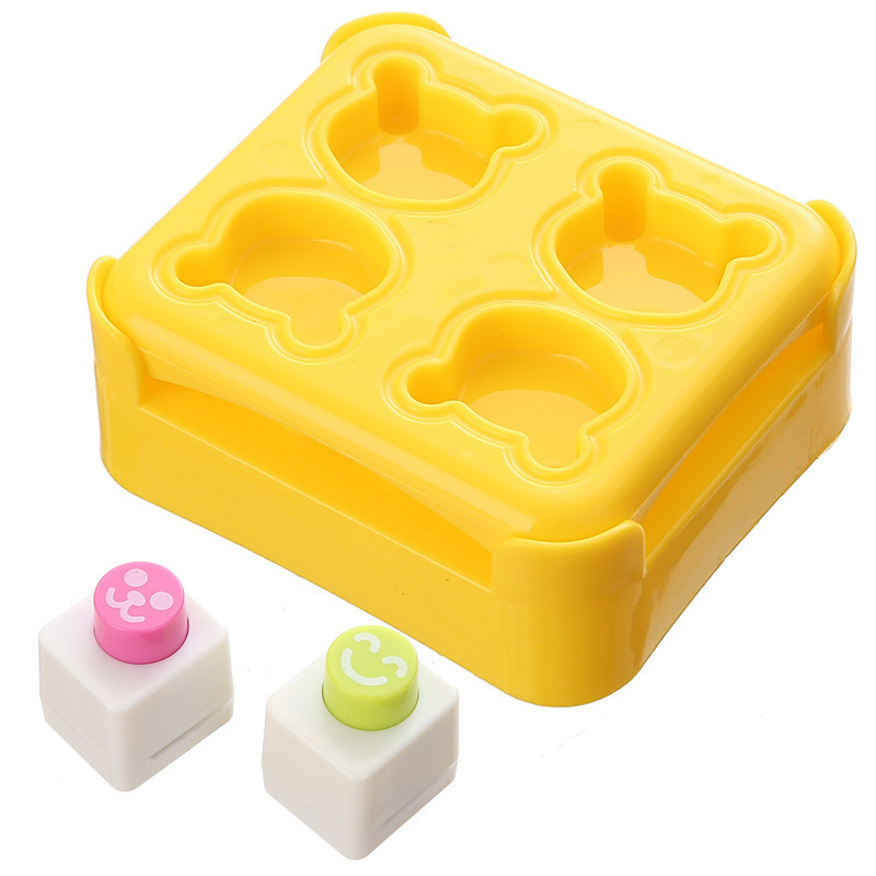 mini bear rice ball mold DIY cute kitchen sushi embossing creative cartoon mini Bento baking tools