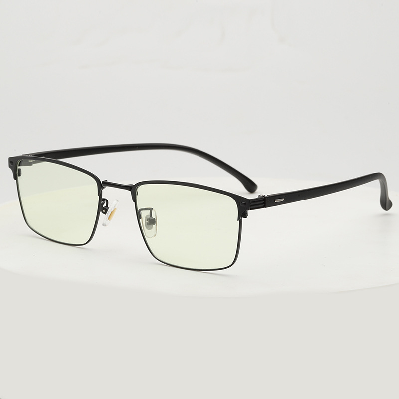 Ole 2025 new anti-blue light glasses discoloration men tr90 mirror legs polarized discoloration non-power flat women