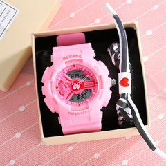 Smartwatch with Instagram Style for Boys and Girls, Netizens, Middle School Students, Korean Version, Simple and Casual, Childproof, Waterproof Electronic Watch