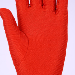 雪爾氨綸手套黑白高彈力薄款女珠寶舞蹈表演閱兵文玩防曬禮儀手套