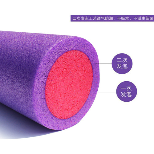 Foam roller epe yoga column fitness muscle relaxation roller massage stick solid glossy black and other colors