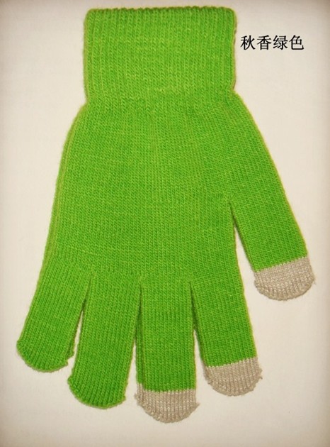 Guantes de pantalla táctil al por mayor de fábrica Otoño e Invierno pantalla táctil inteligente de punto para hombres y mujeres con forro polar engrosado guantes de protección