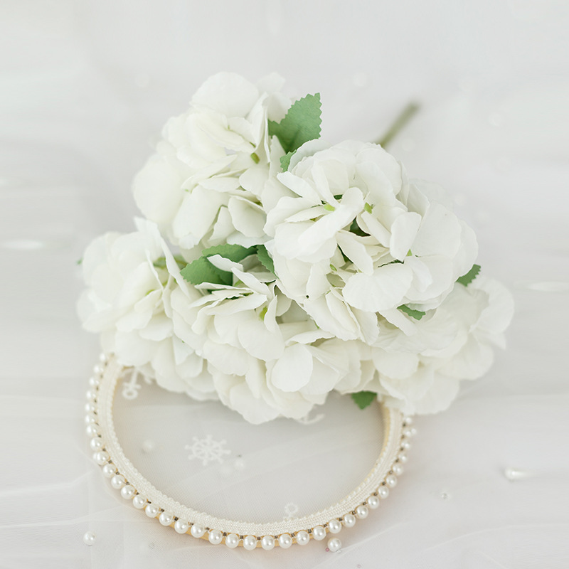 6 branches 8 colors fresh artificial hydrangea artificial flower bouquet silk flower home wedding hand decoration flower _voghion.com