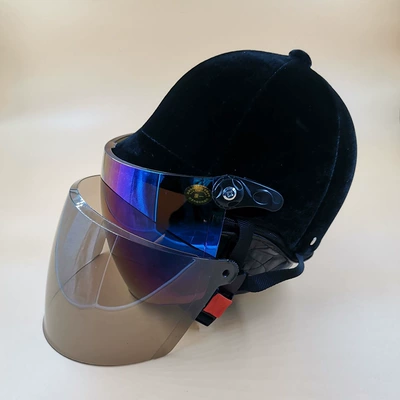 Motorcycle Safety Supplies outdoor protection summer helmet four seasons - autumn-helmet-tea-colored-mirror-color-mirror-top