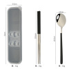 Chopsticks stainless steel, handheld tableware for elementary school students, set, Birthday gift