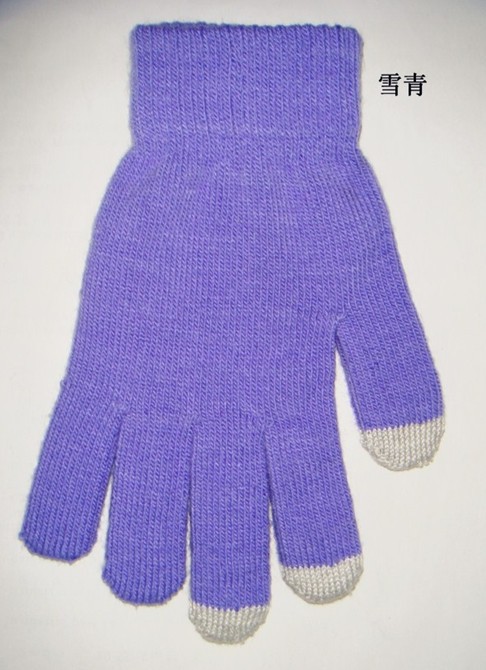 Guantes de pantalla táctil al por mayor de fábrica Otoño e Invierno pantalla táctil inteligente de punto para hombres y mujeres con forro polar engrosado guantes de protección