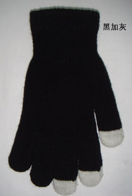 Guantes de pantalla táctil al por mayor de fábrica Otoño e Invierno pantalla táctil inteligente de punto para hombres y mujeres con forro polar engrosado guantes de protección