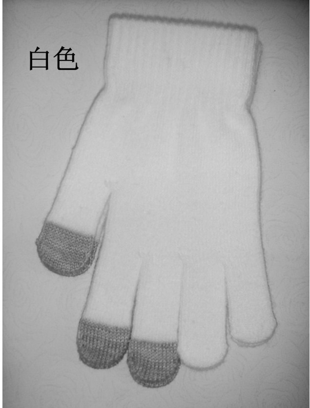 Guantes de pantalla táctil al por mayor de fábrica Otoño e Invierno pantalla táctil inteligente de punto para hombres y mujeres con forro polar engrosado guantes de protección
