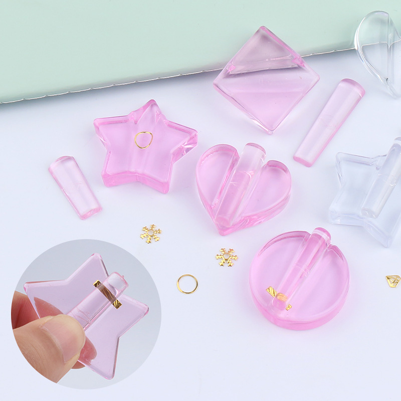 Nail art embossing mold metal frame jewelry K gold nail art Radian tools multi-model multi-color