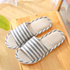 Non-slip slippers for beloved indoor suitable for men and women, 2023, cotton and linen, soft sole