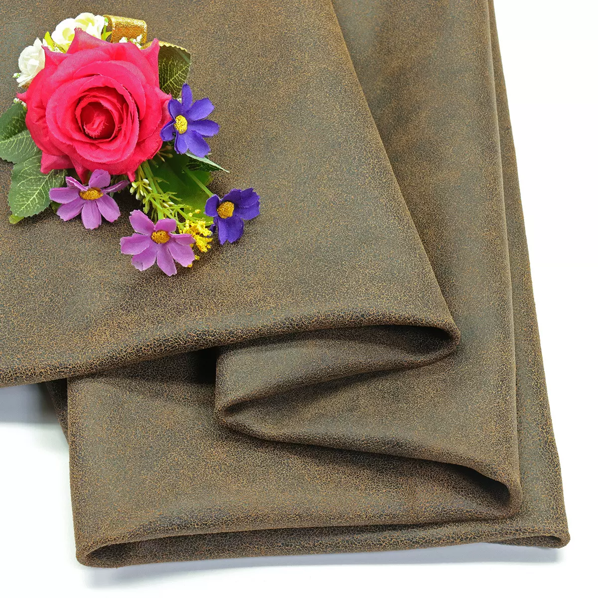 二层软牛皮 龟裂反绒牛皮 包袋鞋面真皮 低价包邮促销 爆裂纹皮料