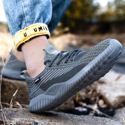Wholesale labor protection shoes, anti-smash, anti-puncture, safety protective shoes for men, lightweight, anti-slip, anti-odor, breathable work shoes