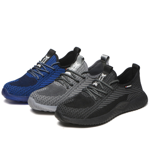 Wholesale labor protection shoes, anti-smash, anti-puncture, safety protective shoes for men, lightweight, anti-slip, anti-odor, breathable work shoes