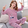 Autumn pijama, trousers, cartoon winter set, long sleeve, plus size