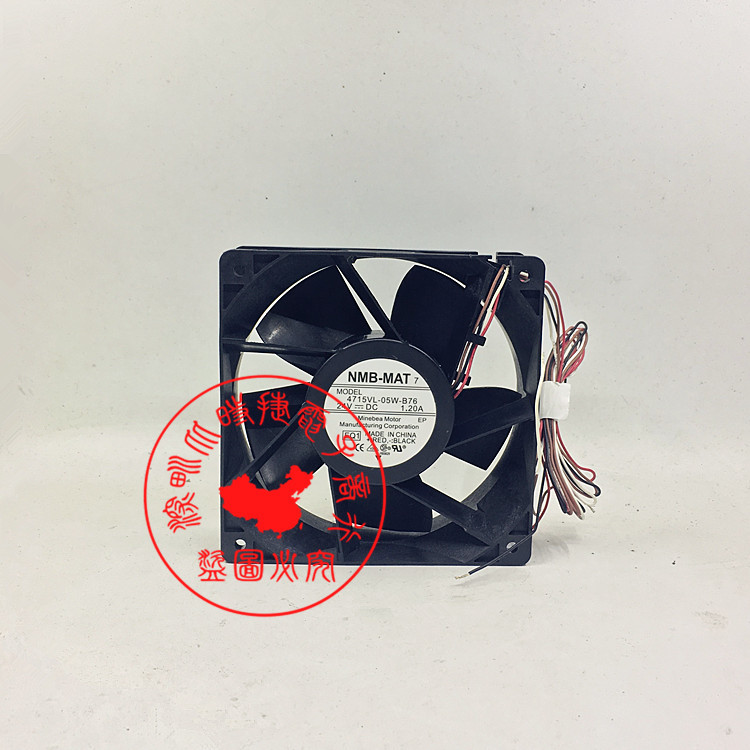 美蓓亚/NMB 4715VL-05W-B76 24V 1.20A 12038 12CM变频器散热风扇