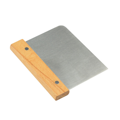Stainless steel flour scraper, rice roll scraper, baking utensils square pizza cutter, dough cutting scraper