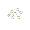 1.2*10mm Gold Rose Gold Stainless Steel Open Circle single circle DIY connection circle 100/package