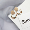 Fashionable long cute earrings, internet celebrity, Korean style, simple and elegant design