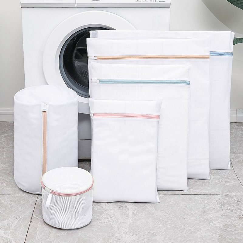 Macaron Color Laundry Bag Set 70g Thickened Fine Mesh Laundry Bag