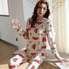 Demi-season brand pijama, cartoon cute set for elementary school students, Korean style, long sleeve, autumn, loose fit