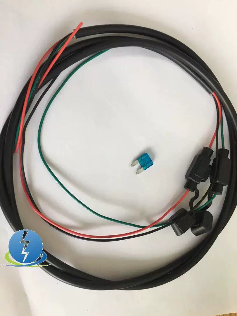 XHX002 автомобильная труба-насадка - подключение, удар 10AWG, общая длина 3м, водонепроницаемое сиденье автомобиля, черная линия