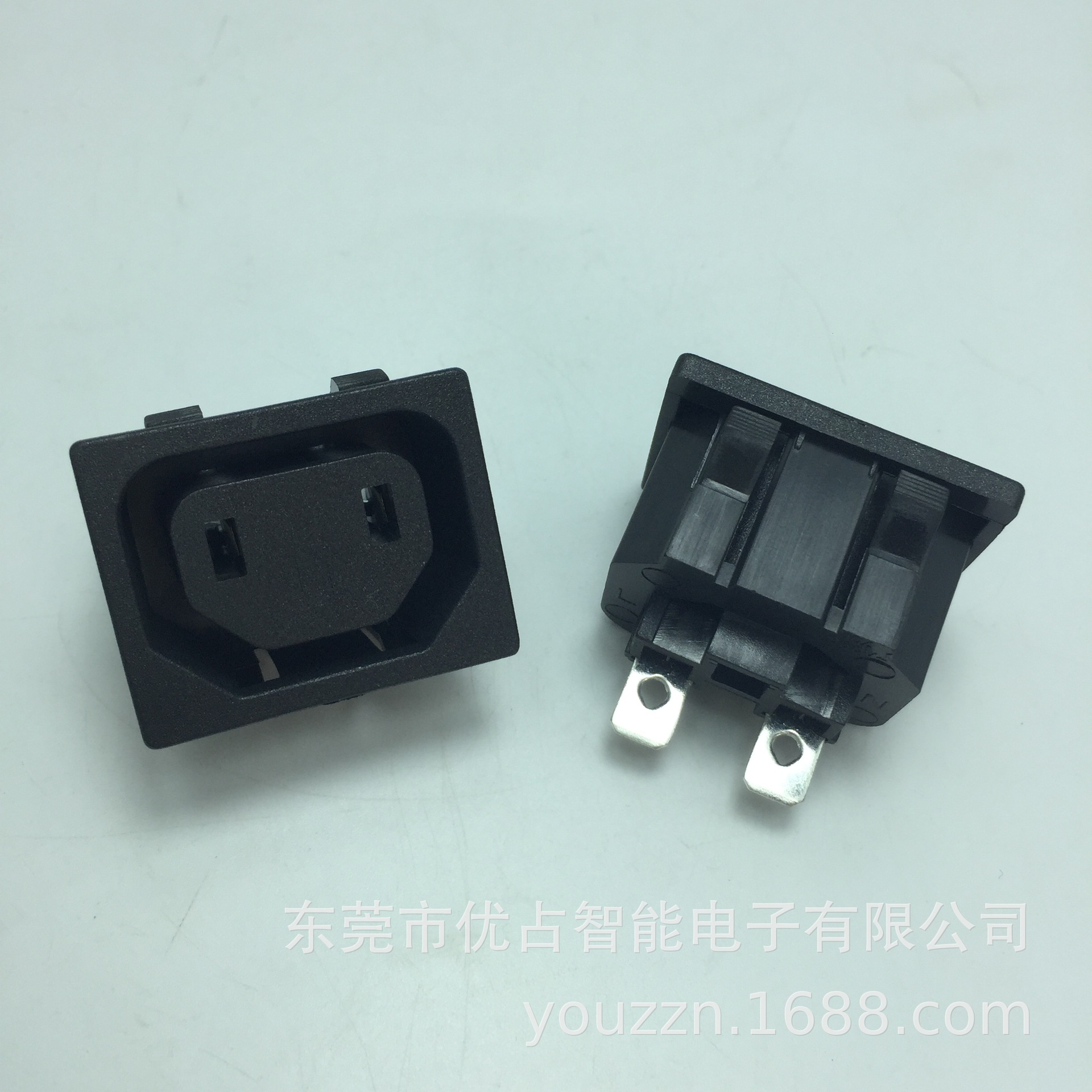 品字插座 品字两孔插座 电源插座  吸尘器插座 品字尾两插C17母座