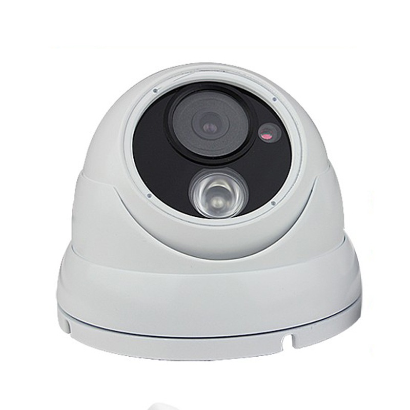 Cámara de red hemisférica 500W Cámara de vigilancia de ingeniería de seguridad Cámara de hemisférica metálica