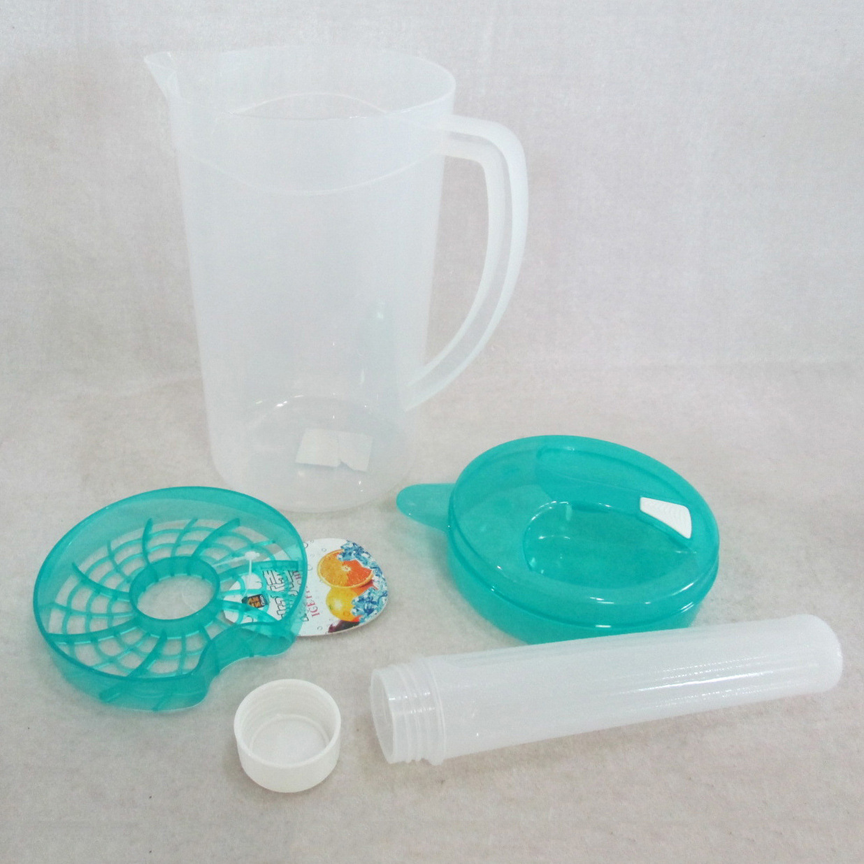 Suministro directo de fábrica de gran capacidad para el hogar botella de agua fría de plástico con palo de congelación rápida una olla cuatro tazas de botella de agua fría traje de regalo