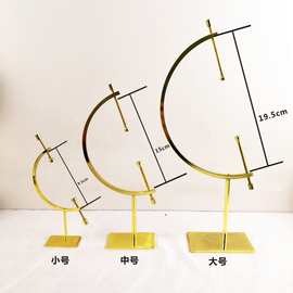 现货五金镀铜地球仪水晶球支架玻璃球展架金属金色摆件工艺品厂家