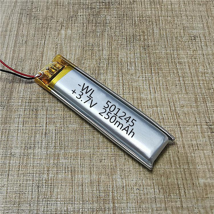 501245聚合物锂电池250mAh 3.7V蓝牙耳机 录音笔锂电池