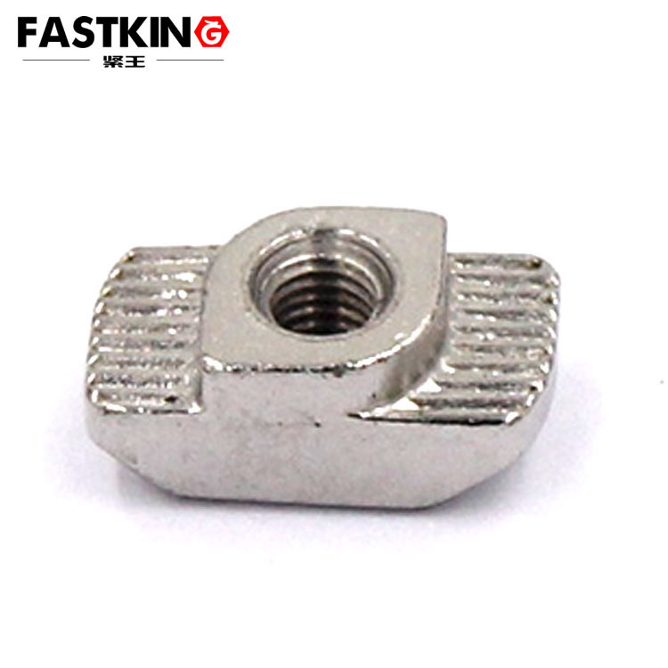 304不锈钢T型螺帽欧标20型T型螺栓螺母M5*10*6船型锤头螺帽