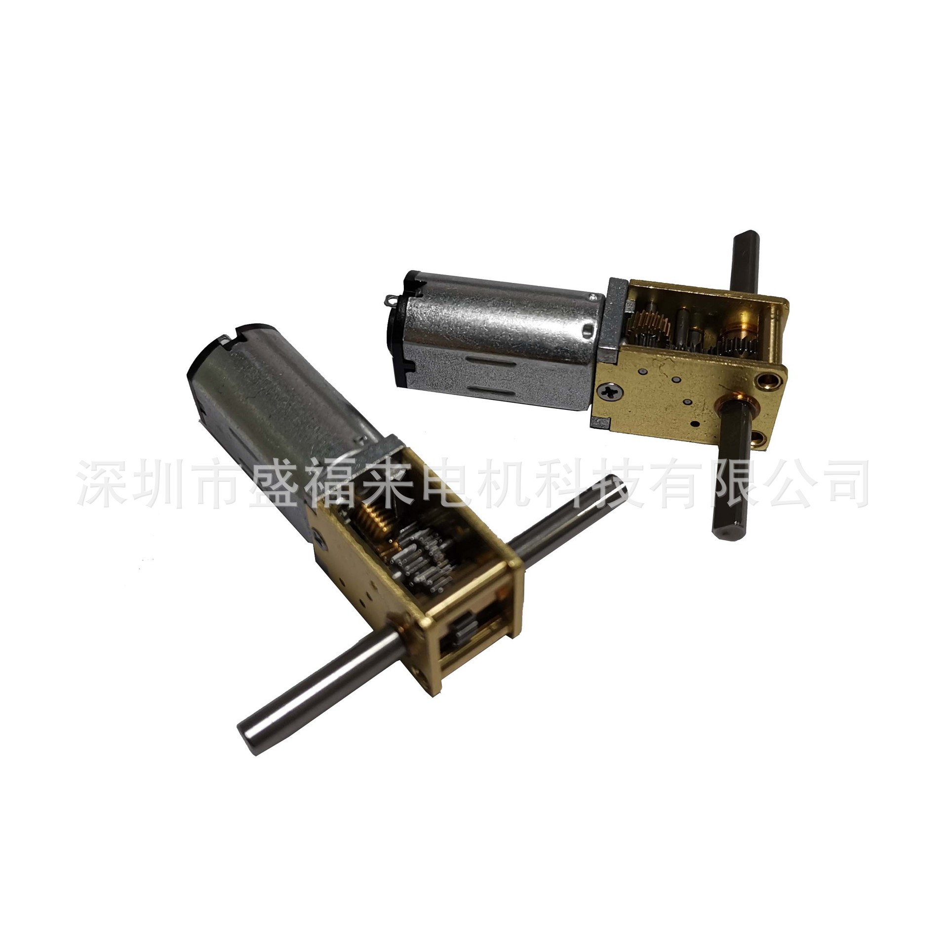 N30双出轴减速马达  全自动智能锁减速电机 18GA涡轮蜗杆减速电机