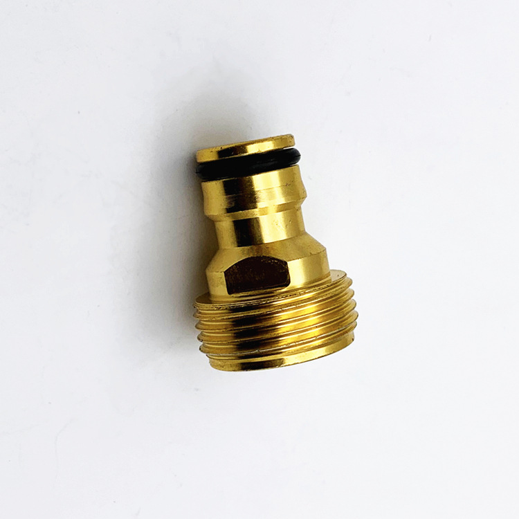Direct Manufacturer Sales Copper-Plated Aluminum 6mm External Thread Nipple Connector 3/4 External Thread Water Gun Nipple Connector Aluminum Nipple Connector