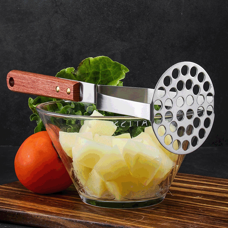 Prensa manual para puré de patatas y vegetales,304 de acero inoxidable