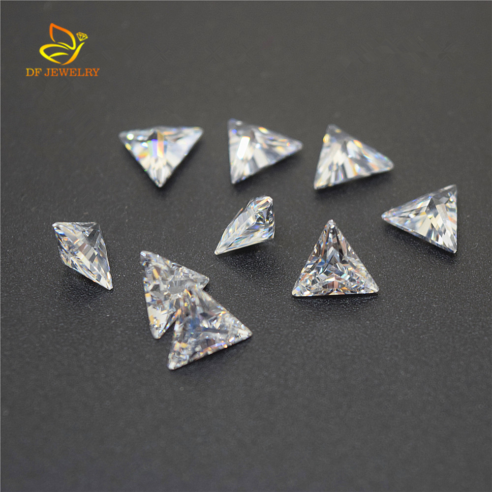 White gemstone for ring with zircon