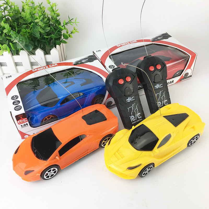 Wireless two-way remote control car Boy car model toy 1:24 simulation two-way sports car electric fall-resistant toy car