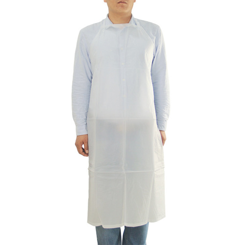 Household PVC 1.2-meter white transparent factory food market waterproof anti-dirty half-body work adult neck hanging home