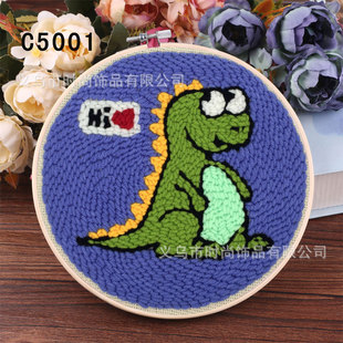 Handmade diy embroidery fabric material bag wool stamp embroidery thread embroidery chop embroidery creative printing fabric bag