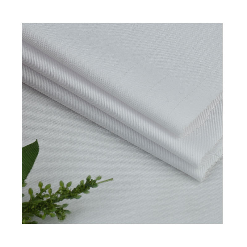 加防静电丝纱卡 涤棉斜纹加导电丝 车间作业员工作服电工服装面料