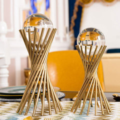 Nordic light luxury crystal ball ornaments modern creative model room living room entrance wine cabinet bookcase home soft decorations