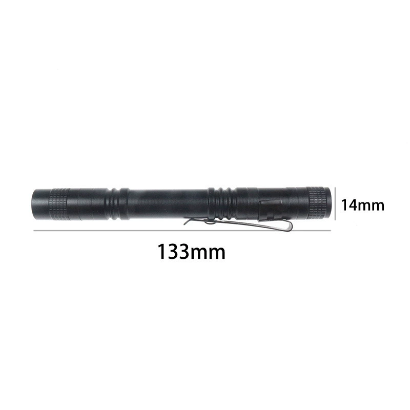 Оптовая продажа № 7 мини-ручка маленький фонарик из алюминиевого сплава водонепроницаемый ремень зажим для ручки Подарочная лампа маленький фонарик AAA батареи