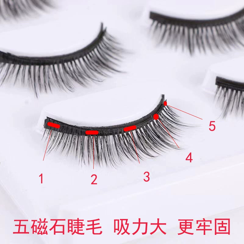Magnetic false eyelashes, glue for eyelashes, without glue
