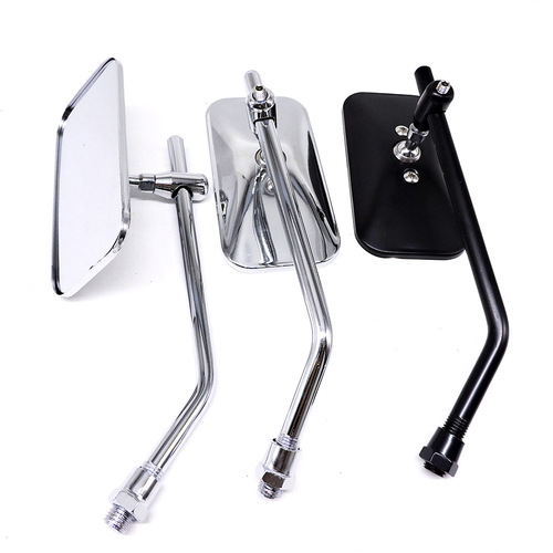 Modified motorcycle rearview mirror, personalized retro mirror, square mirror, inverted rear auxiliary mirror, electric vehicle reflector, scooter