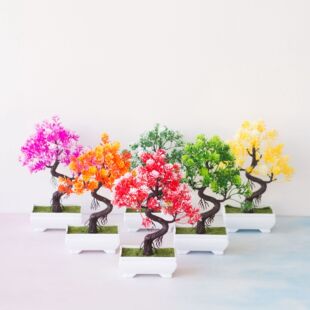 Realistic plastic artificial plants for living room