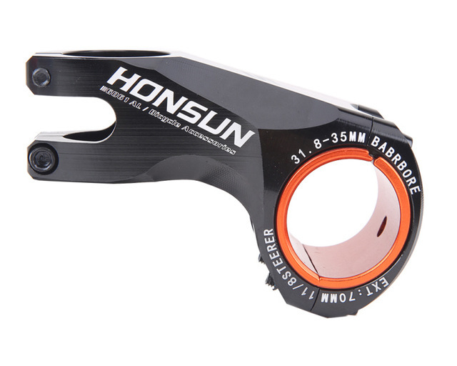 HONSUN siêu nhẹ xe đạp leo núi nâng âm-17 góc 70MM gốc đường 35MM/31.8MM cỡ nòng CNC