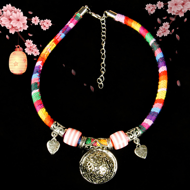 Fabricante directo para gatos collar de campana y viento collar de gato hecho a mano para gatos perros collar de viento nacional accesorios para mascotas