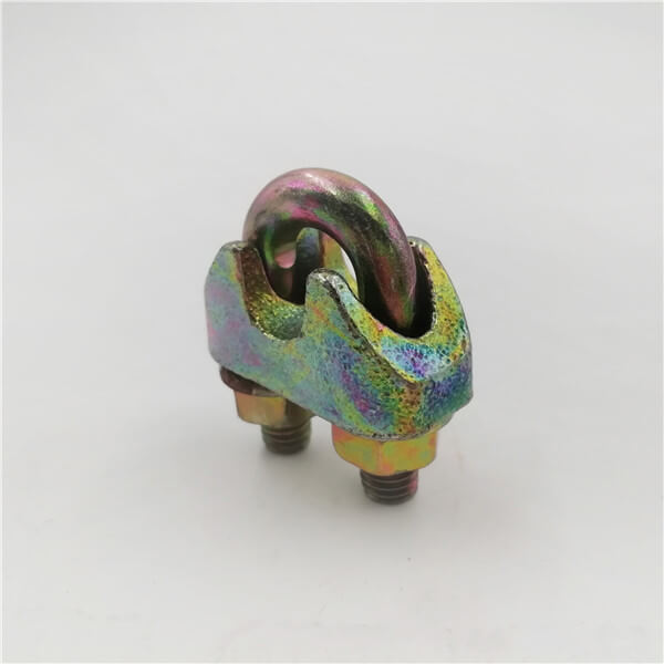 日式B型卡头钢丝绳卡头 起重索具锁扣 固定U型夹头索具卡头