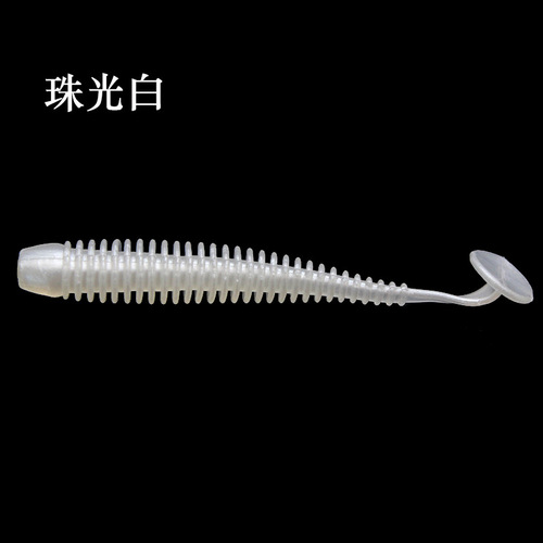 Paddle tail screw T tail fine packaging 5/6/7.5cm Luya soft bait fishing gear fishing supplies manufacturer wholesale