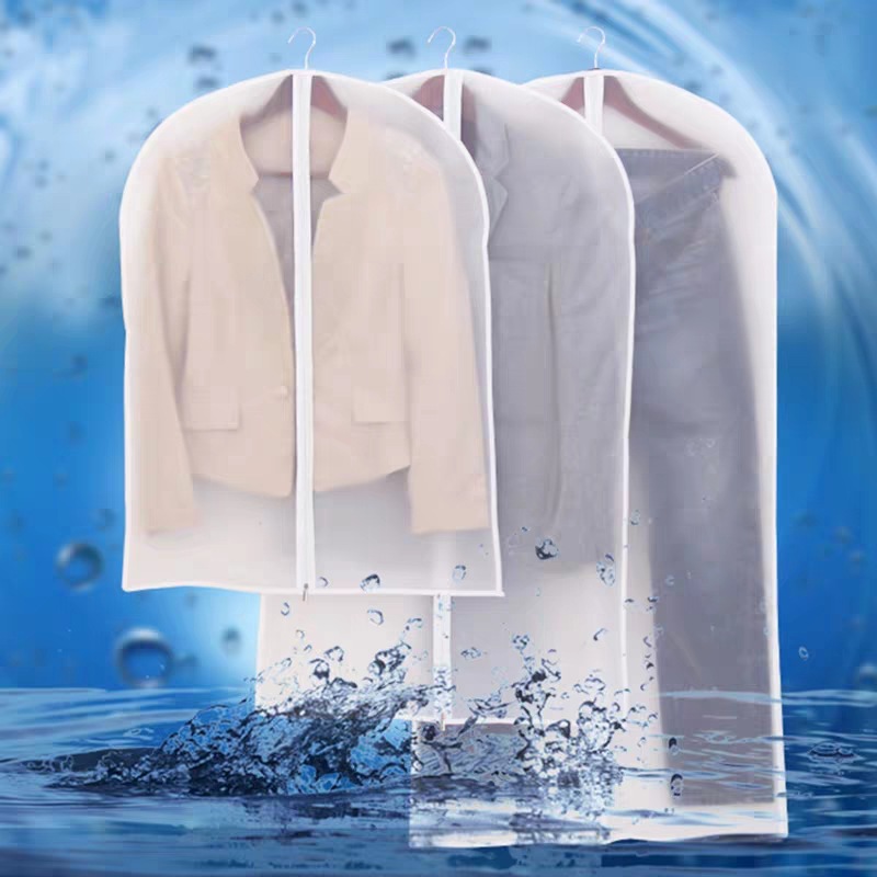 Ropa cubierta de polvo transparente PEVA abrigo traje cubierta de polvo ropa del hogar bolsa de polvo ropa colgante bolsa de almacenamiento al por mayor